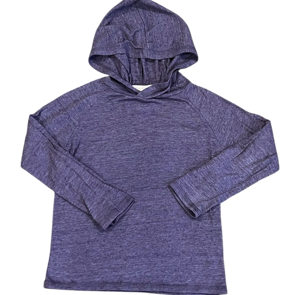 Threads 4 Thought, Boys Lightweight Blue Hooded Long Sleeve Tee, Size 3T